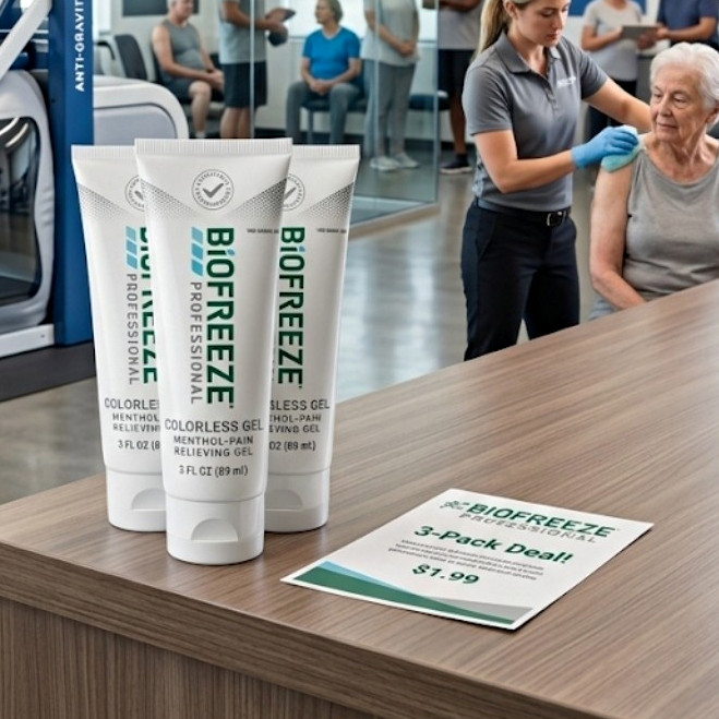 3 Pack - Biofreeze Pro Colorless Menthol Pain Relief Gel 3 fl oz Tube 10 mg 3 Pack - Biofreeze Pro Colorless Menthol Pain Relief Gel 3 fl oz Tube 10 mg