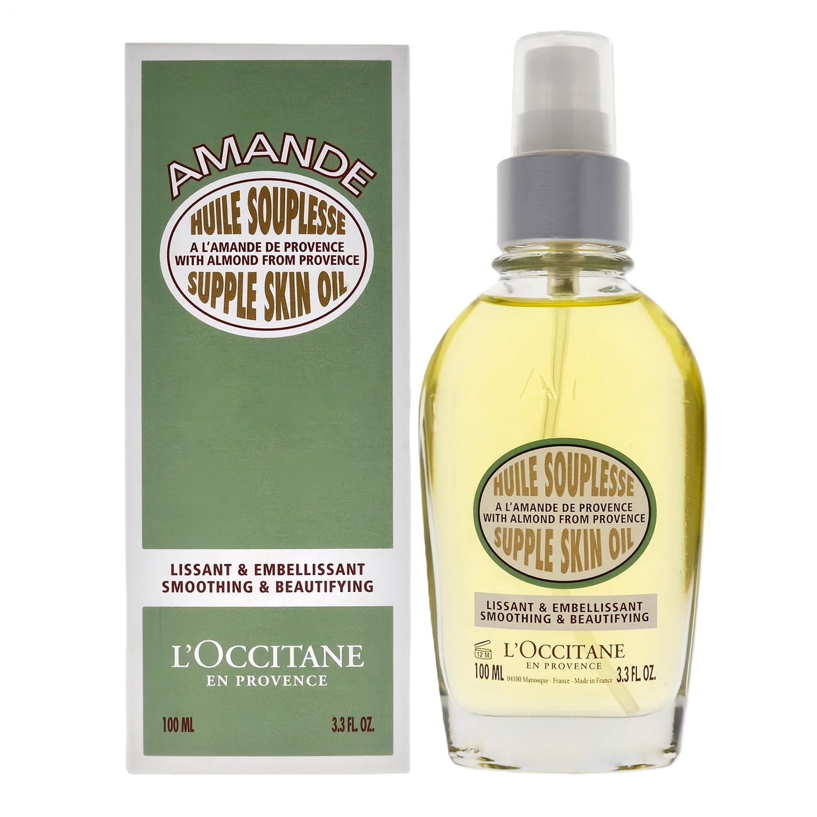 L\'Occitane Almond Supple Skin Oil - 3.4Oz Body Oil Gentle Moisturizing Smoothing