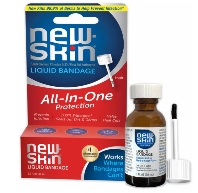 New-Skin Liquid Bandage, Waterproof for Scrapes and Minor Cuts, 1 Fl Oz New-Skin Liquid Bandage, Waterproof for Scrapes and Minor Cuts, 1 Fl Oz