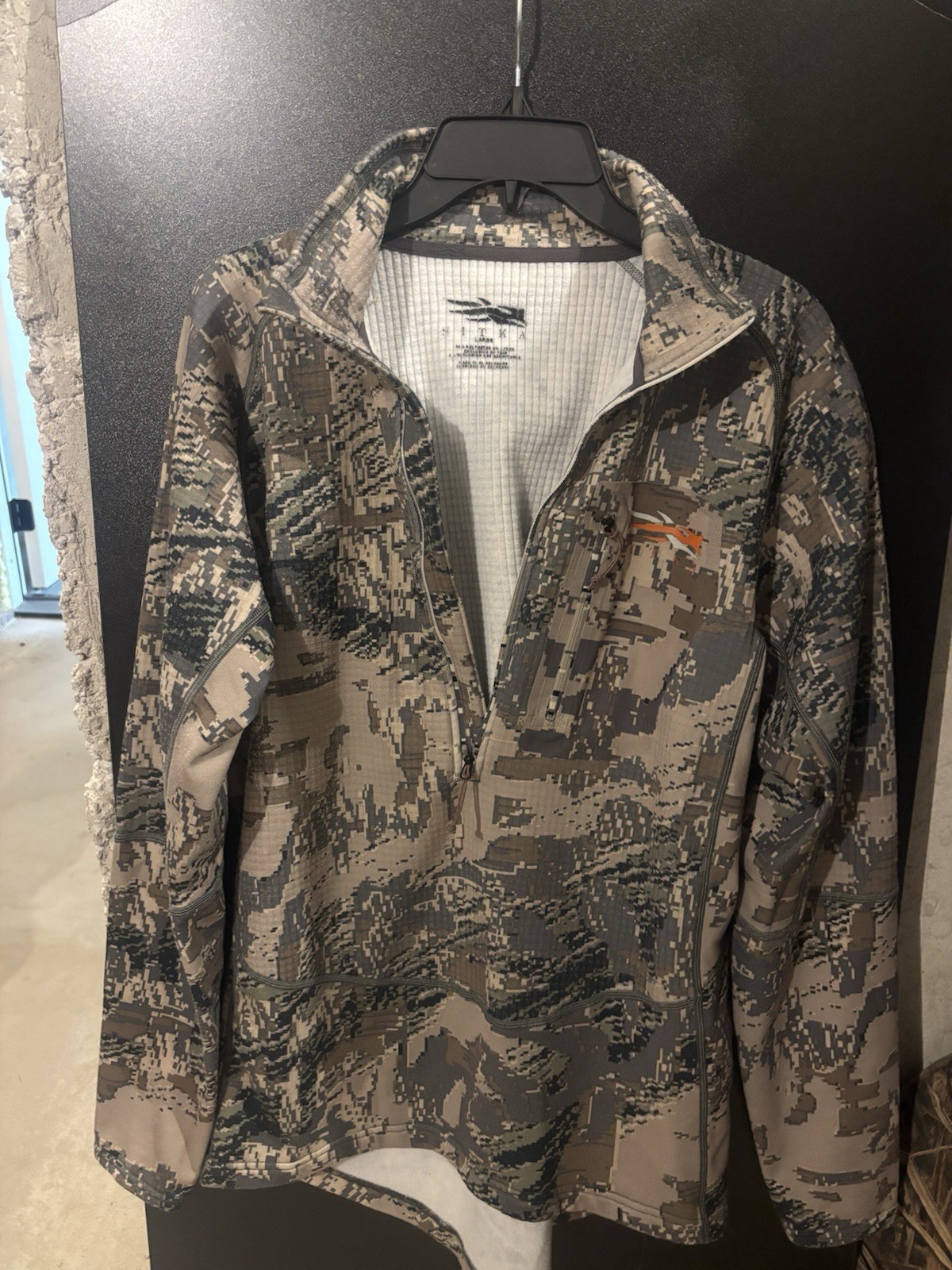 Sitka Men\'s 1/4 Zip Heavyweight Hoodie, Open Country, Size Large Sitka Men\'s 1/4 Zip Heavyweight Hoodie, Open Country, Size Large
