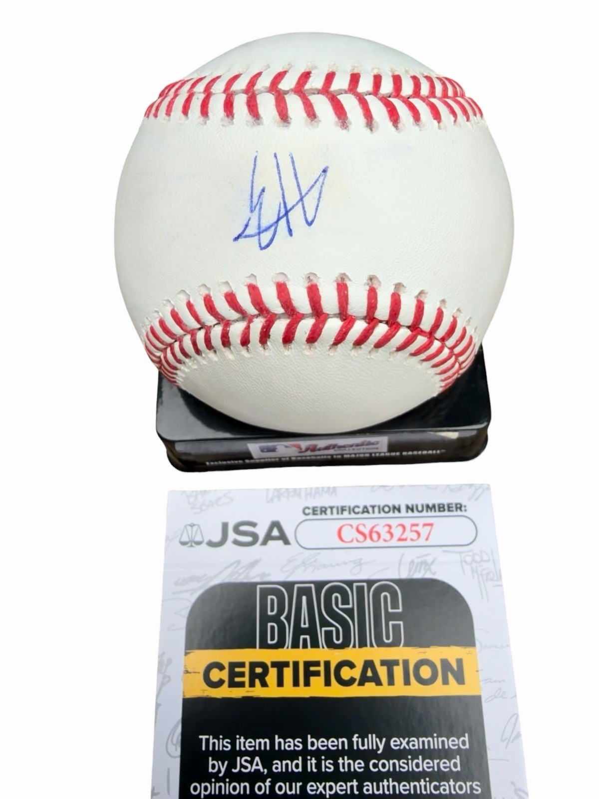 Eric Hartman Signed Baseball Atlanta Braves Autographed Auto JSA COA *READ*
