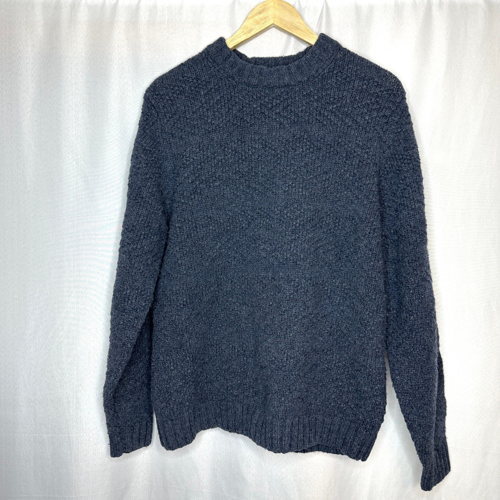LL Bean Men\'s Classic Ragg Wool Crewneck Sweater MEDIUM Gorpcore Outdoor Nature