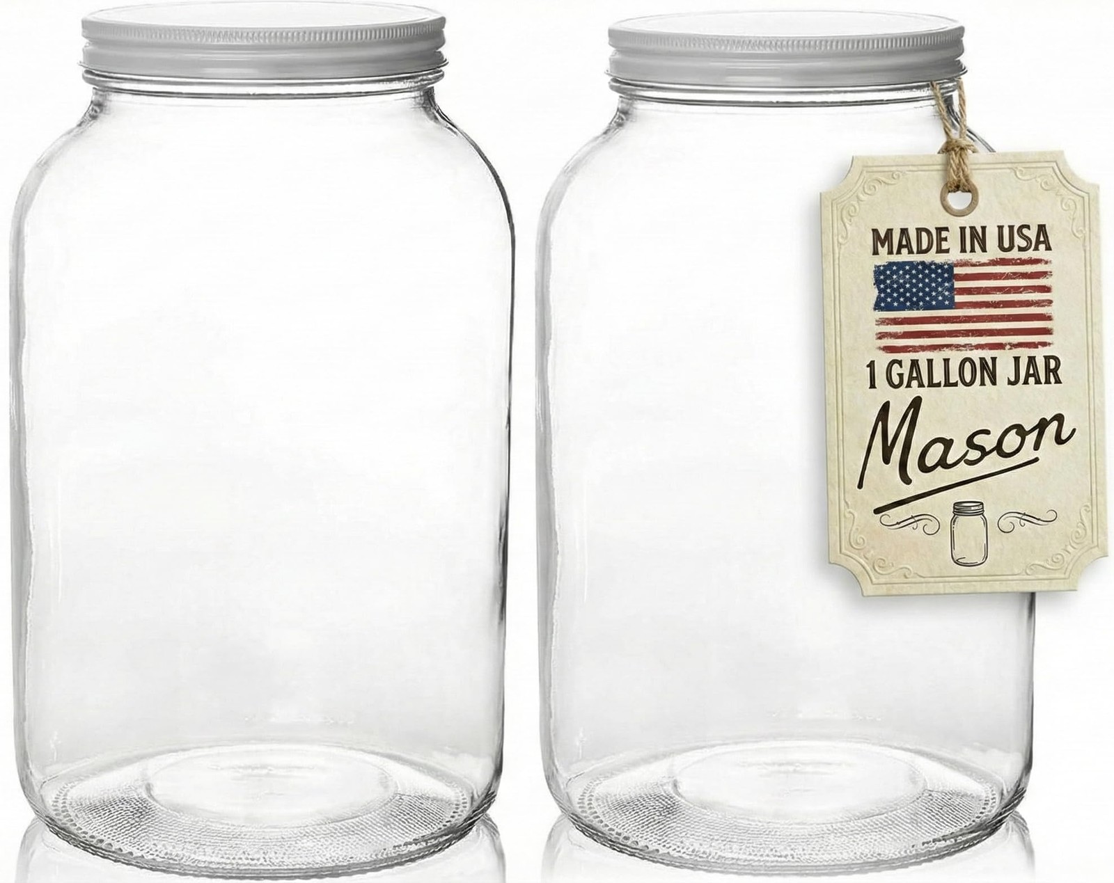 Extra Large Glass Jar 1 Gallon Wide Mouth Airtight Lid Kitchen Pantry Storage