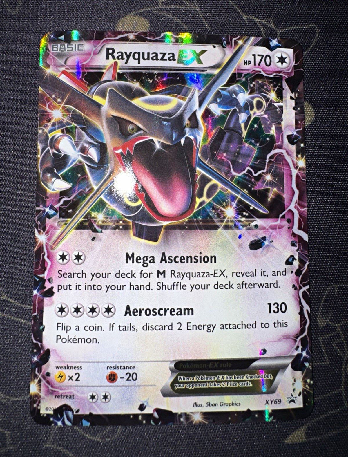 Pokémon TCG Rayquaza EX Shiny XY69 English NM CLEAN 🧼