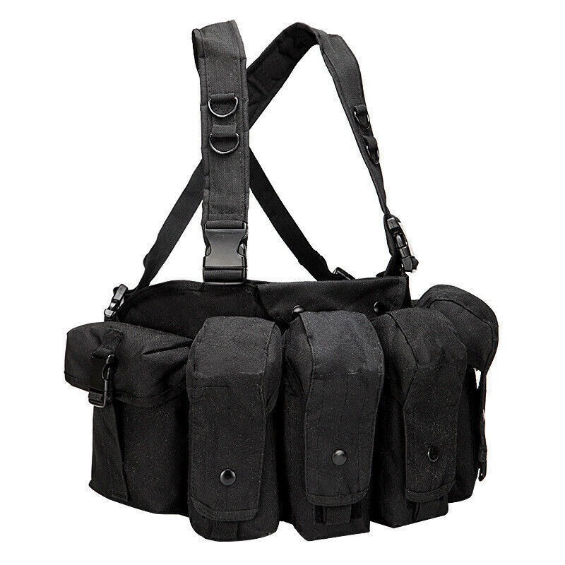 US Replica Tactical Vest Russian Special Forces AK Chest Armor Hanging Rig Bag