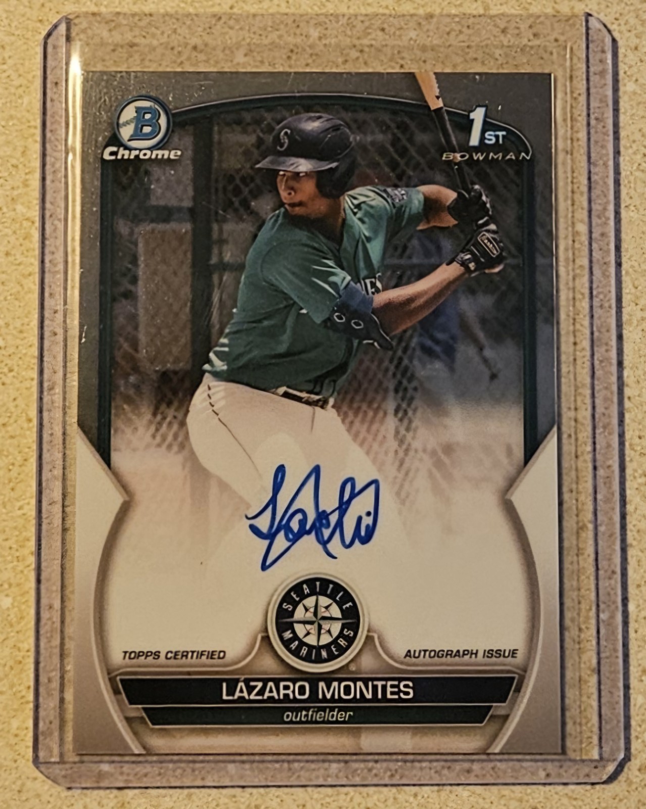 Lazaro Montes 2023 Bowman Chrome SP On-Card 1st Autograph RC - Mariners 🔥