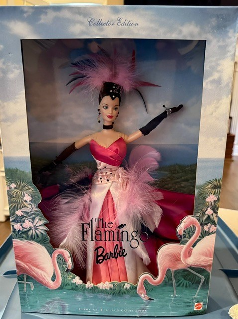 Vintage 1998 Flamingo Barbie Doll - Birds of Beauty Collection - NIB