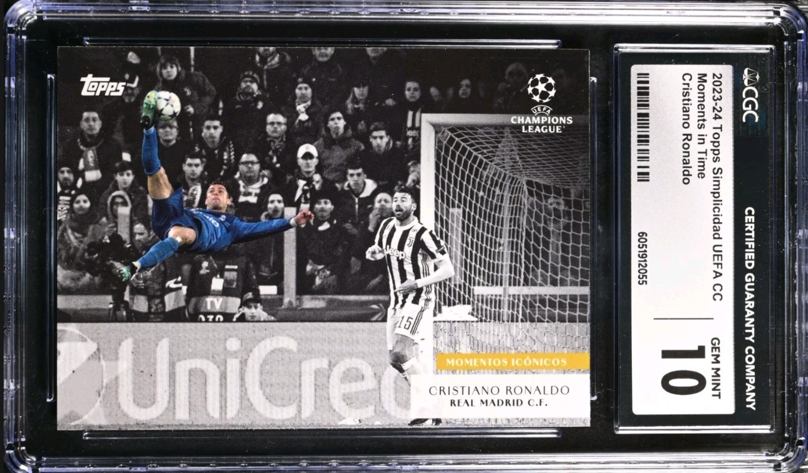 2023-24 Topps Simplicidad UEFA UCC Momentos Iconicos Cristiano Ronaldo CGC 10 🐐 2023-24 Topps Simplicidad UEFA UCC Momentos Iconicos Cristiano Ronaldo CGC 10 🐐
