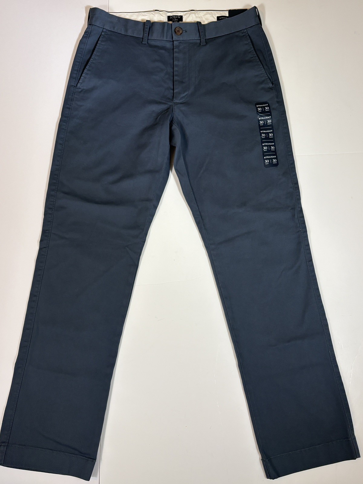 NEW - J.Crew Flex Straight Chino Pants Mens 30x30  Blue