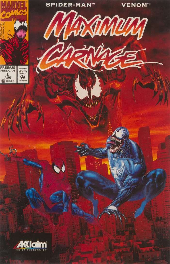 Maximum Carnage #1 FN; Marvel | Spider-Man Venom Acclaim Promo - w/Bag+Board
