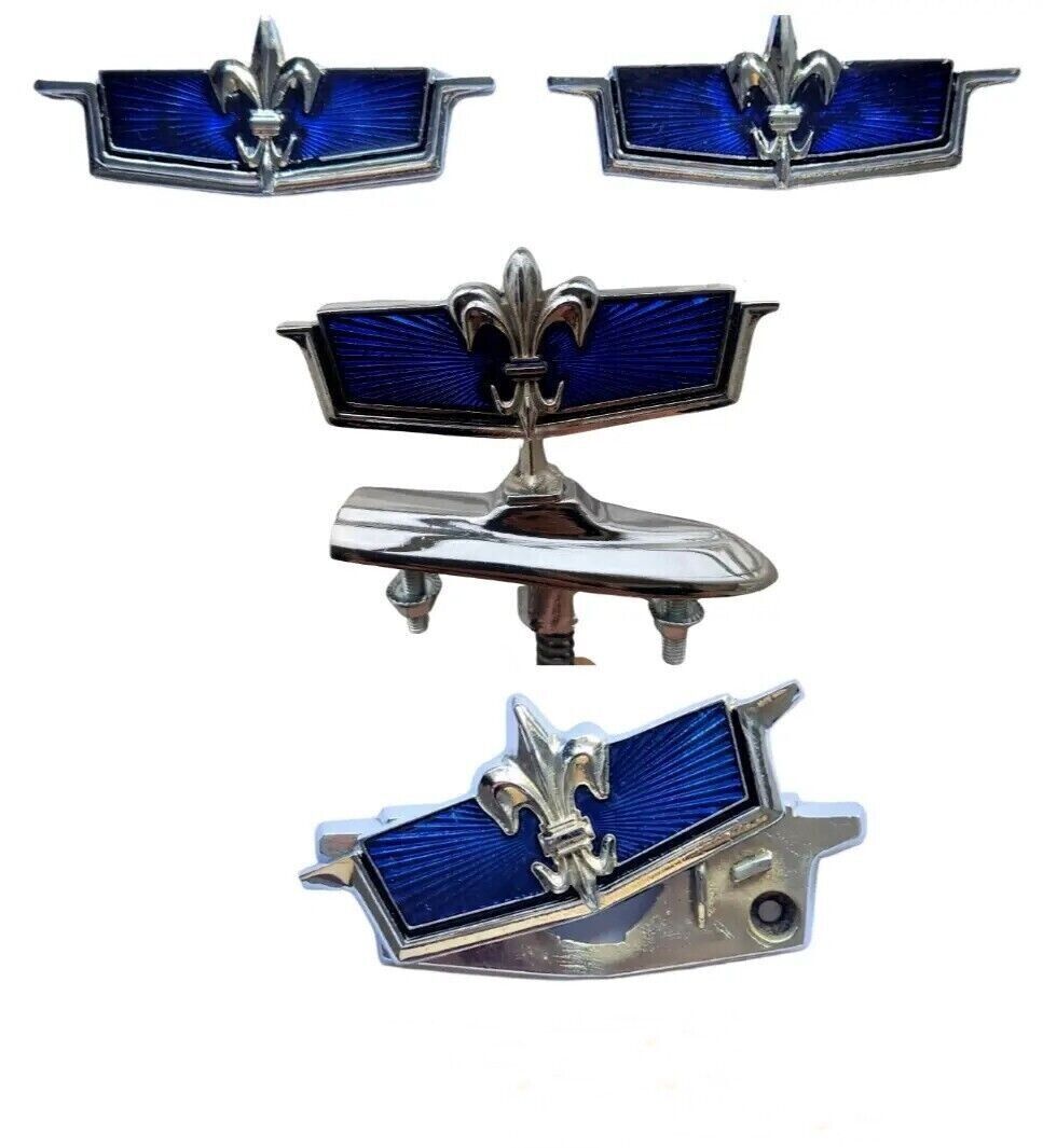 For 1977 1990 CHEVROLET CAPRICE TRUNK AND FRONT BLUE LOCK EMBLEM CHEVY FULL SET