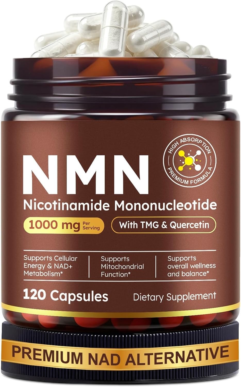 NMN Supplement, NMN Complex- 120 Veggie Capsules | High Purity NAD+ Precursor wi NMN Supplement, NMN Complex- 120 Veggie Capsules | High Purity NAD+ Precursor wi