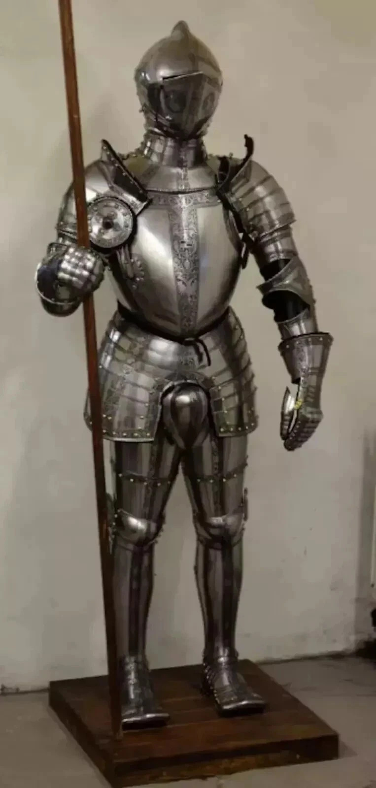 Medieval Armor Suit Of Roman 6 Feet Full Size Wearable LARP Armor Battle suit