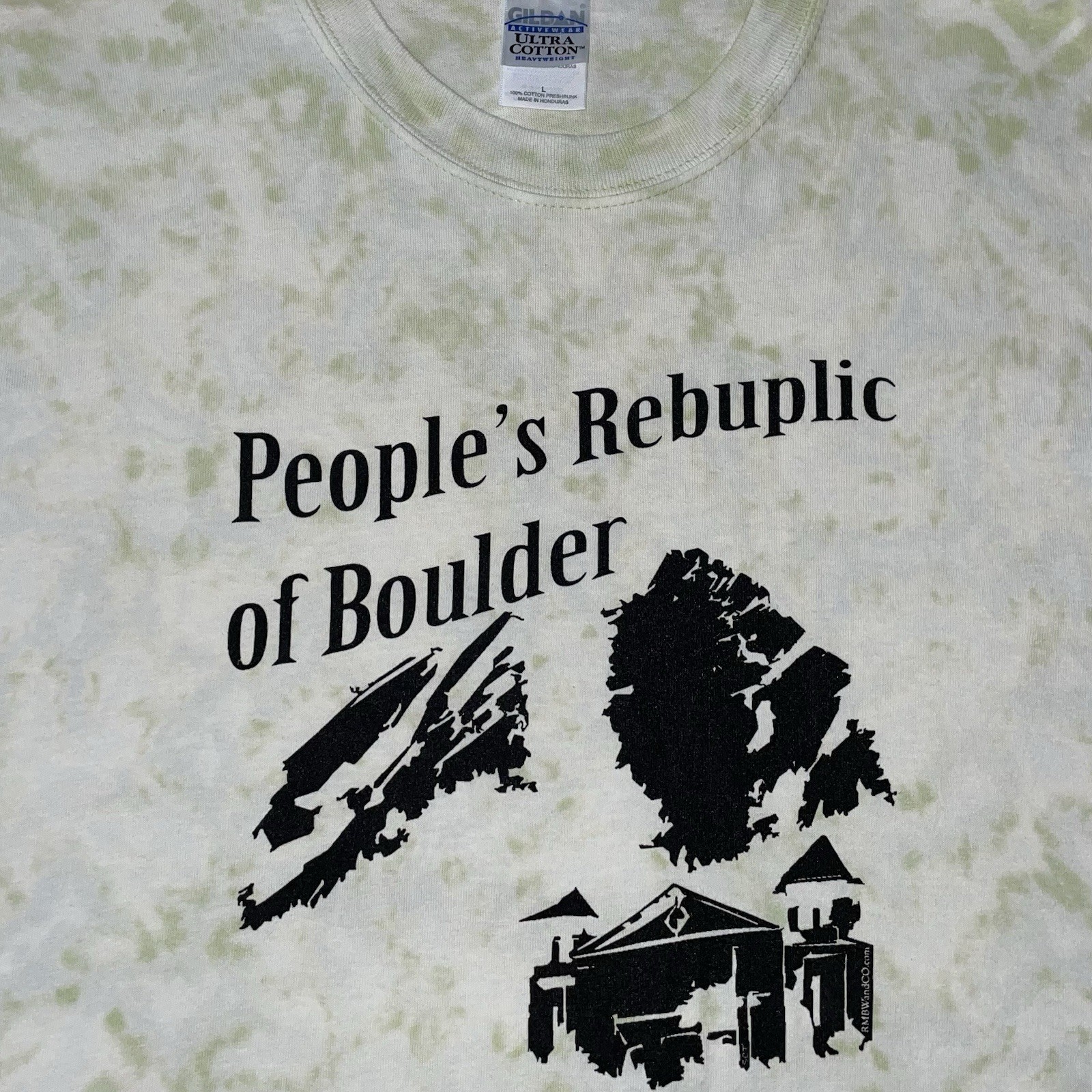 Y2K One of One People’s Republic of Boulder Custom Tie Dye Men’s L Tee