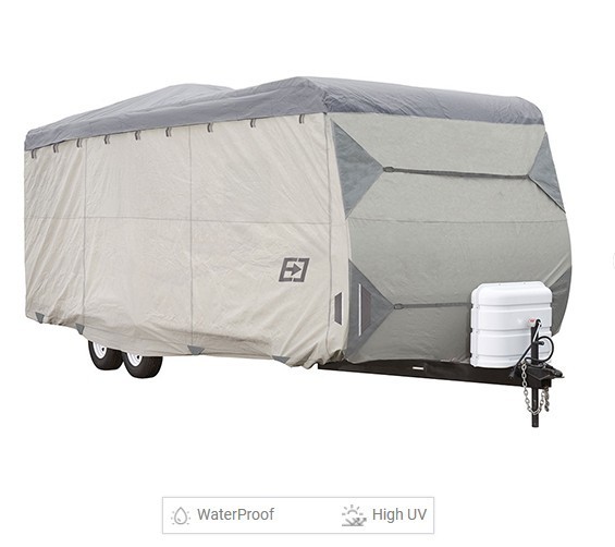 Expedition Premium Travel Trailer RV Camper Cover Fits 20 to 22 foot Grey Expedition Premium Travel Trailer RV Camper Cover Fits 20 to 22 foot Grey