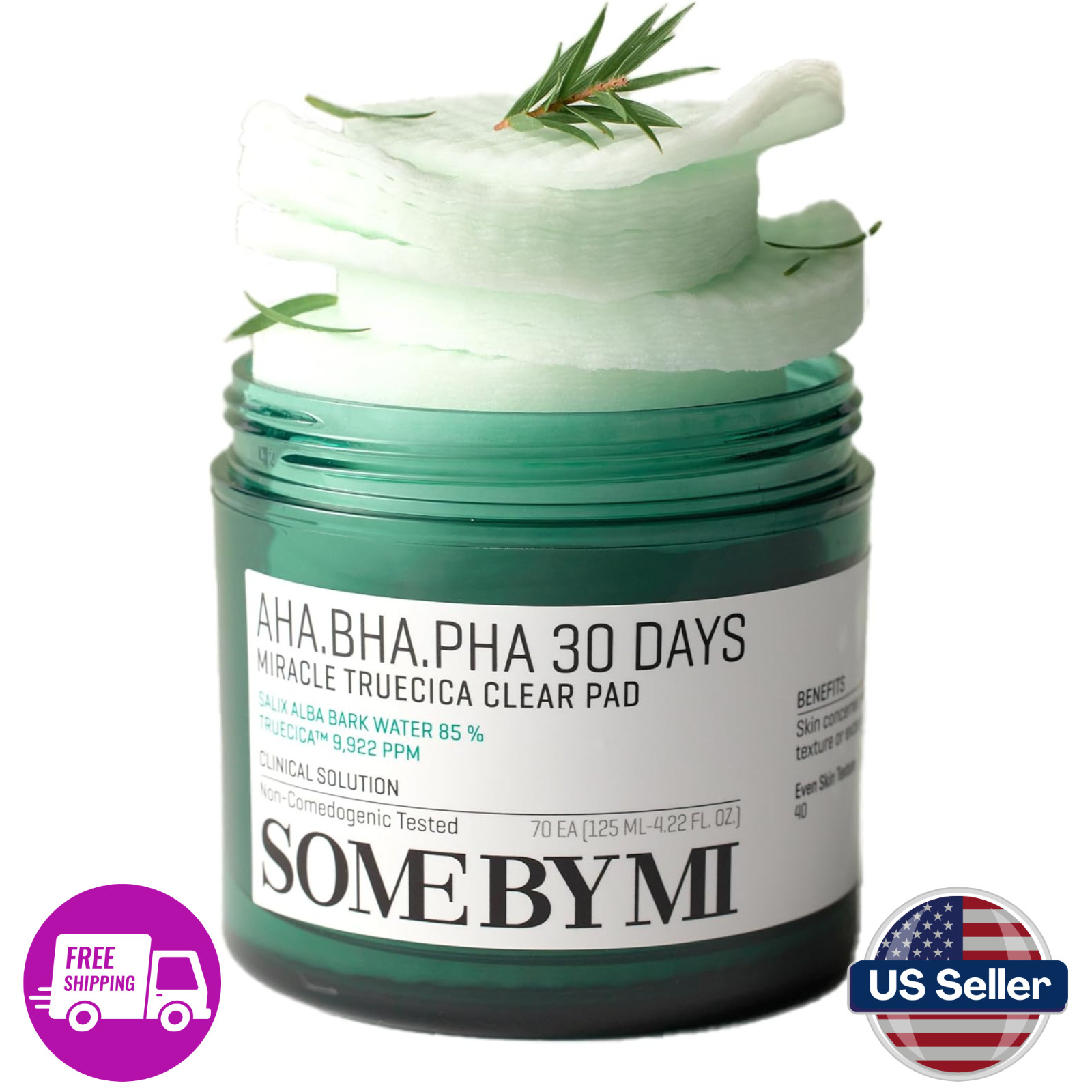 SOME BY MI AHA BHA PHA 30 Days Miracle Truecica Clear Pad - 70 Pads SOME BY MI AHA BHA PHA 30 Days Miracle Truecica Clear Pad - 70 Pads