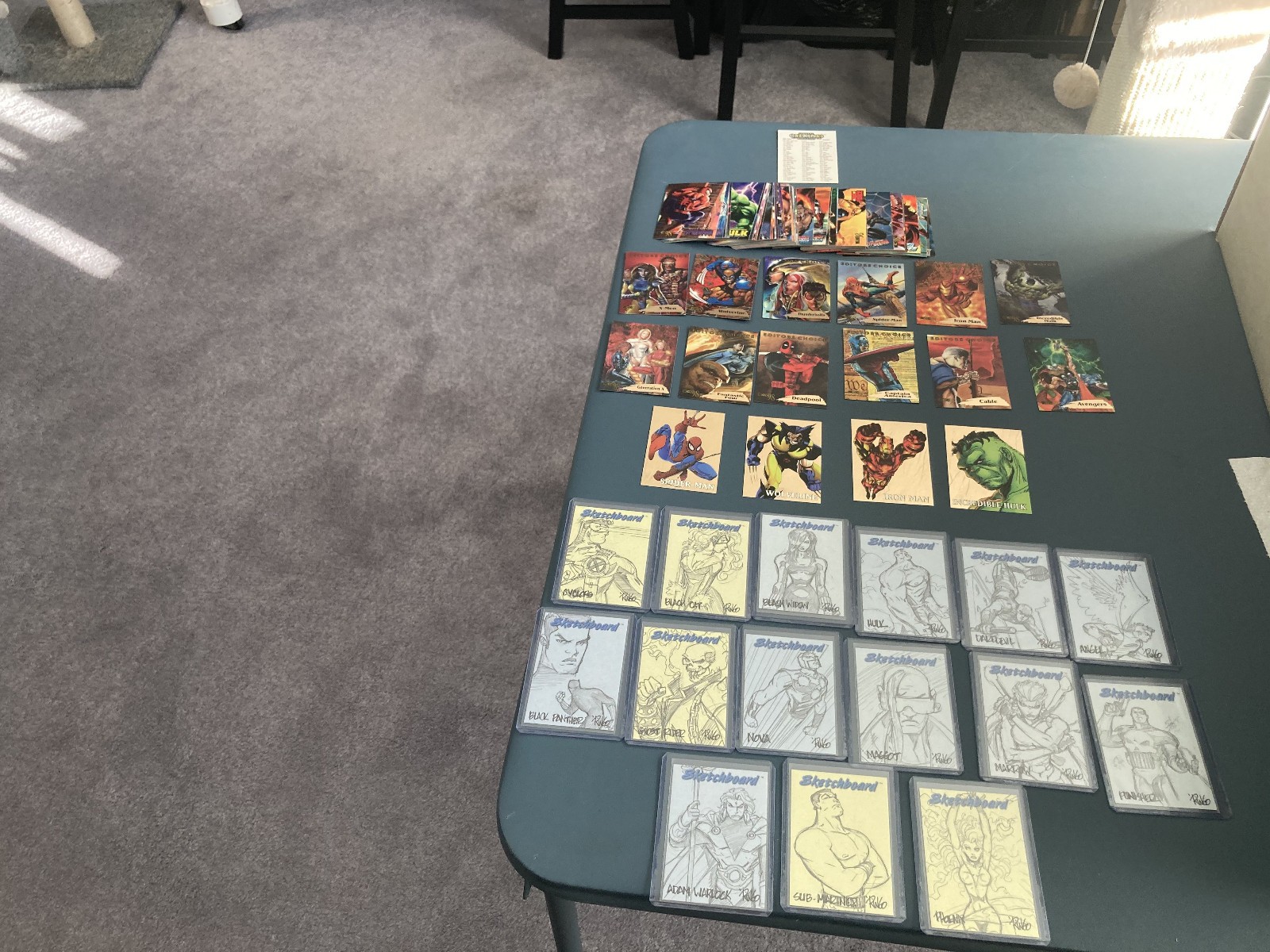 1998 FLEER/SKYBOX MARVEL CREATORS COLLECTION, BASE, CHASES, GREAT CONDITION
