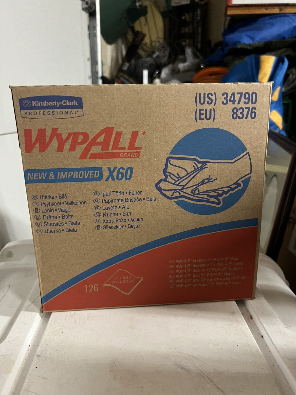 Kimberly Clark 34790 White Wypall X60 Shop Towels 126 Sheet Box New Kimberly Clark 34790 White Wypall X60 Shop Towels 126 Sheet Box New