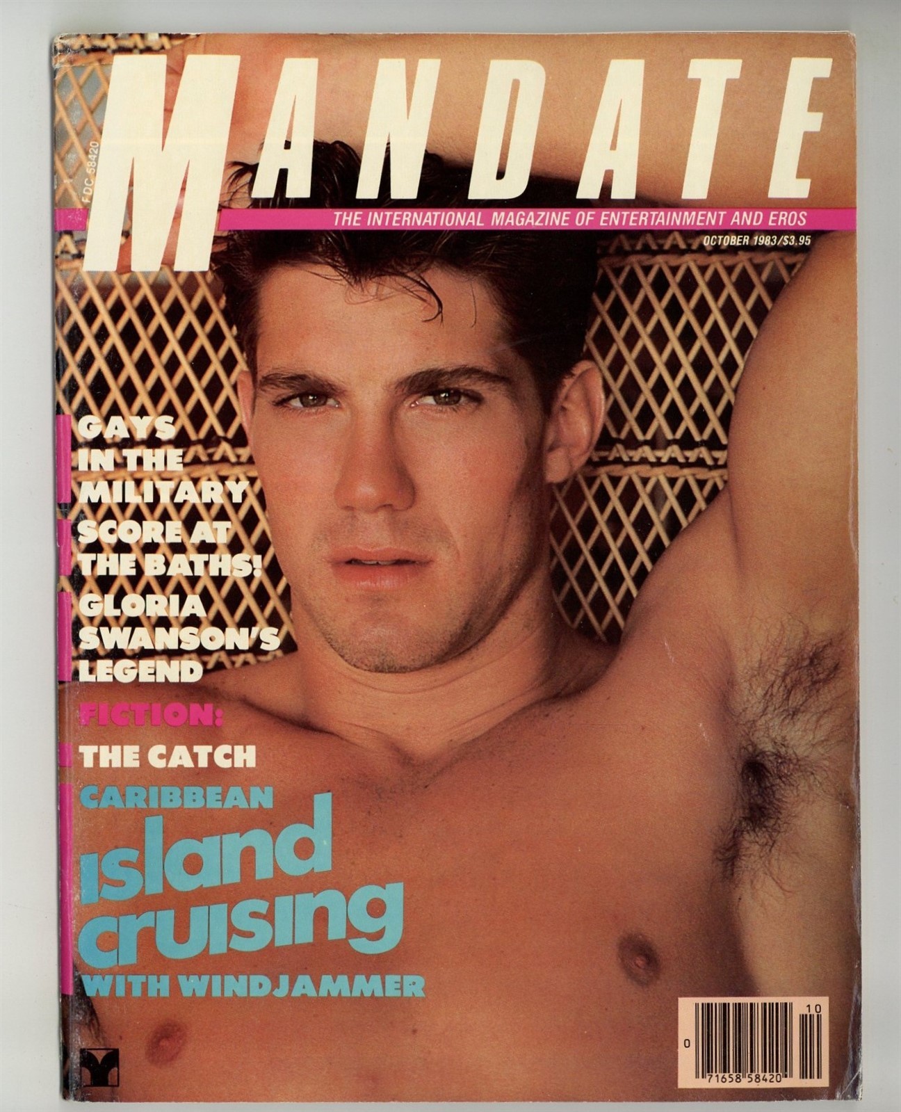 Mandate 1983 Kristen Bjorn, Frank Vickers, Falcon 98p Gay Pinup Magazine M40389 