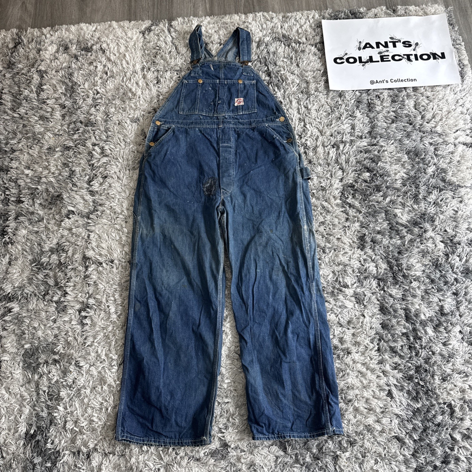 Vintage 1940’s 50s Carhartt Denim Overalls Union Made Heart Logo Sanforized RARE Vintage 1940’s 50s Carhartt Denim Overalls Union Made Heart Logo Sanforized RARE