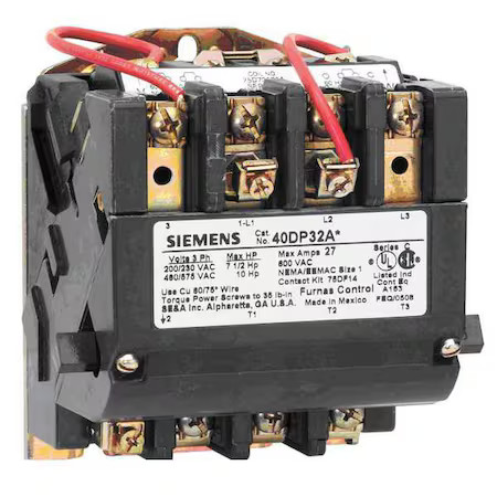 Siemens 40Jg32af 120Vac Non-Reversing Magnetic Contactor 3P 135A Nema 4 Siemens 40Jg32af 120Vac Non-Reversing Magnetic Contactor 3P 135A Nema 4