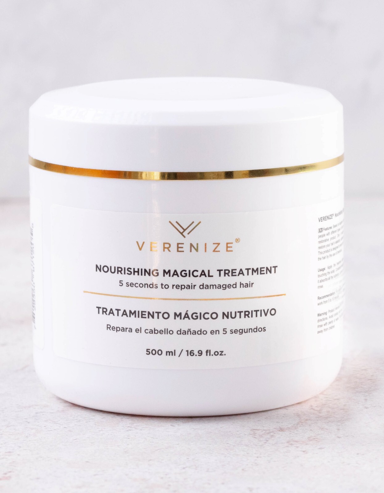 VERENIZE NOURISHING MAGICAL TREATMENT 5 SECONDS TO REPAIR DAMAGE HAIR 16.9 Oz.