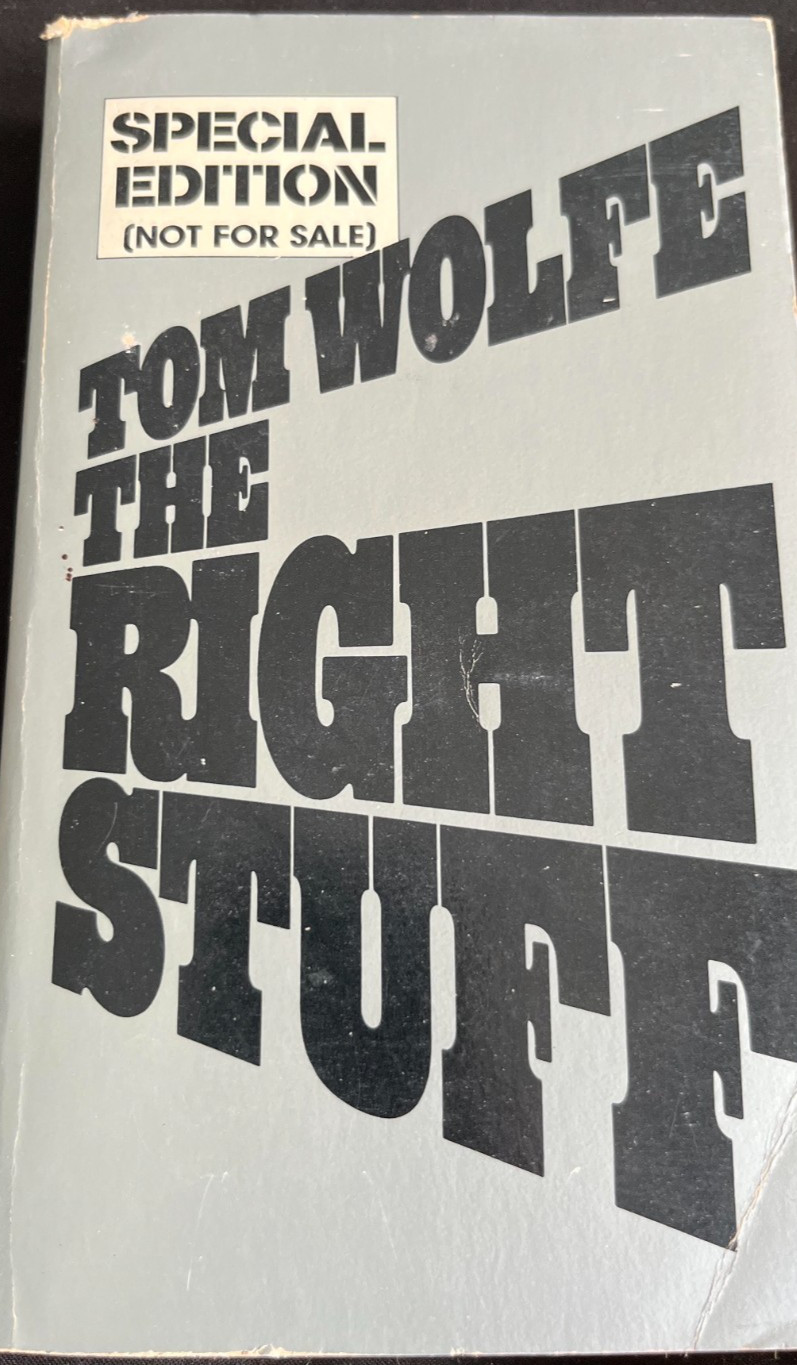 The Right Stuff by Tom Wolfe Special Edition Paperback Book