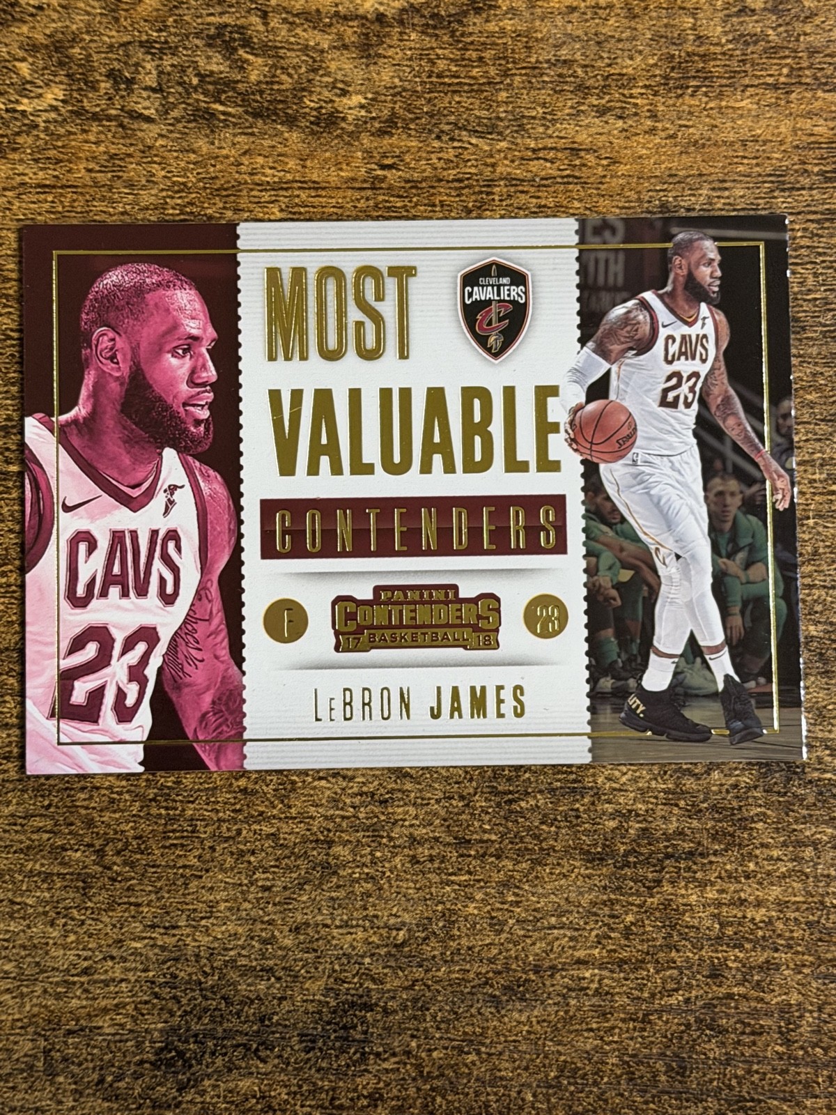 2017-18 Panini Contenders Most Valuable Contenders Insert LeBron James #7 QTY