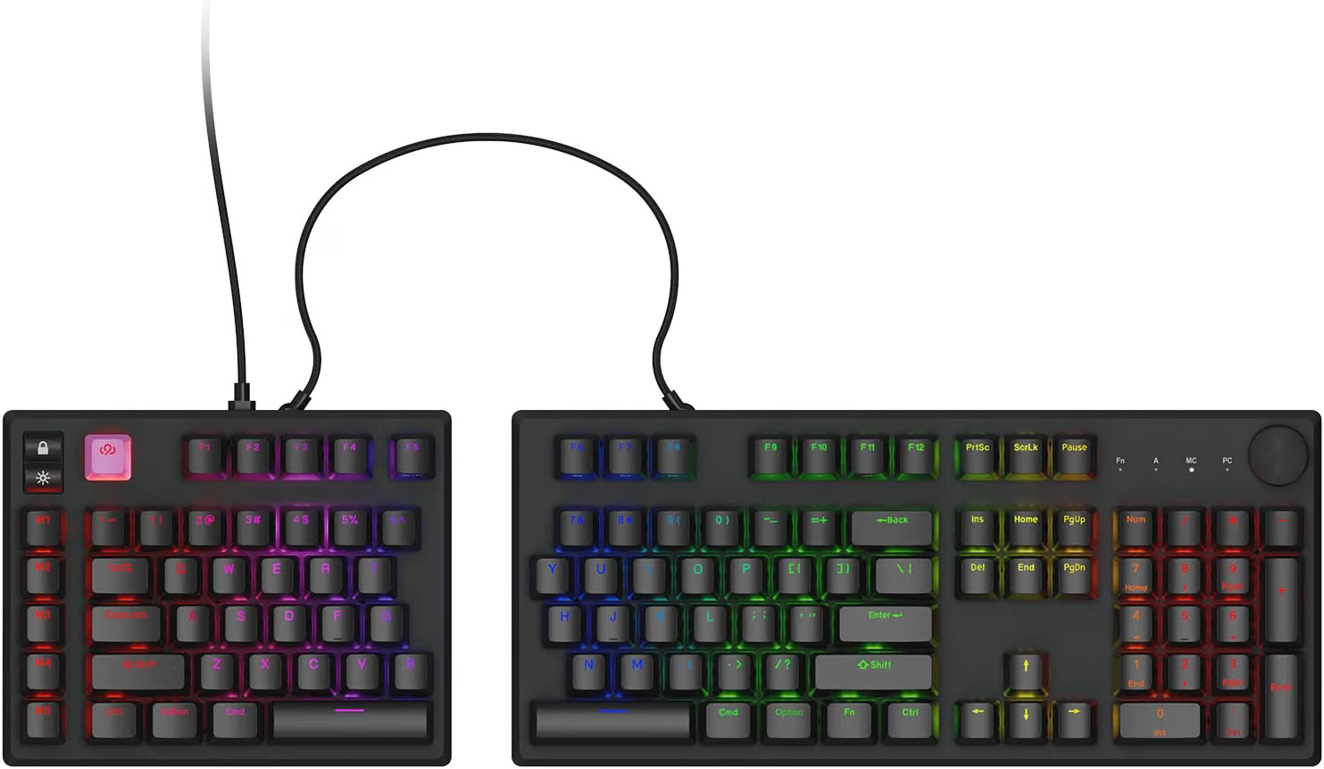 Cloud Nine ErgoPRO Full-Size Mechanical Split Ergonomic Keyboard for Mac Cloud Nine ErgoPRO Full-Size Mechanical Split Ergonomic Keyboard for Mac