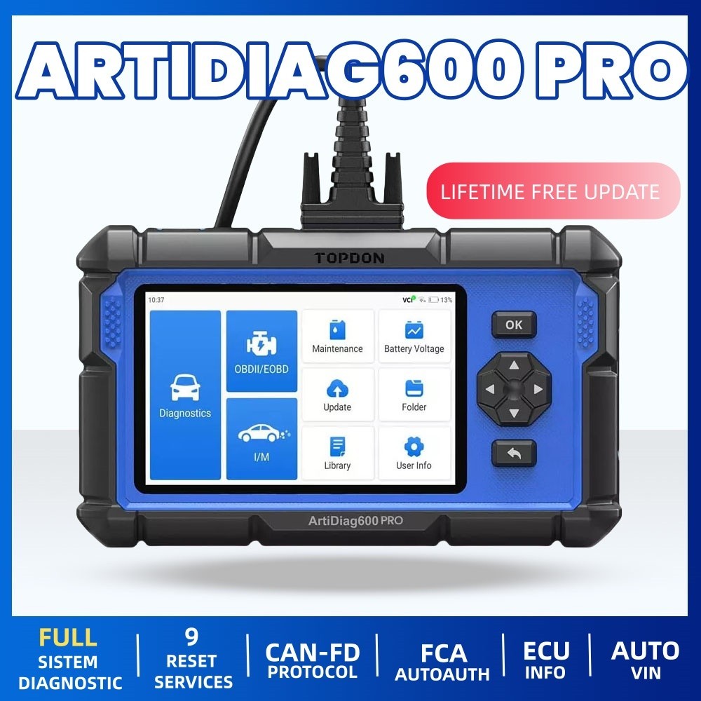 TOPDON AD600S PRO(AD600S V2.0) Full System Scanner OBD2 Diagnostic Tool ABS SRS