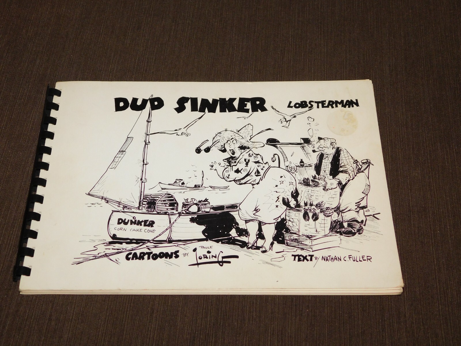 VINTAGE 1964 DUD SINKER LOBSTERMAN NATHAN FULLER CARTOON BOOK CORN CAKE COVE ME