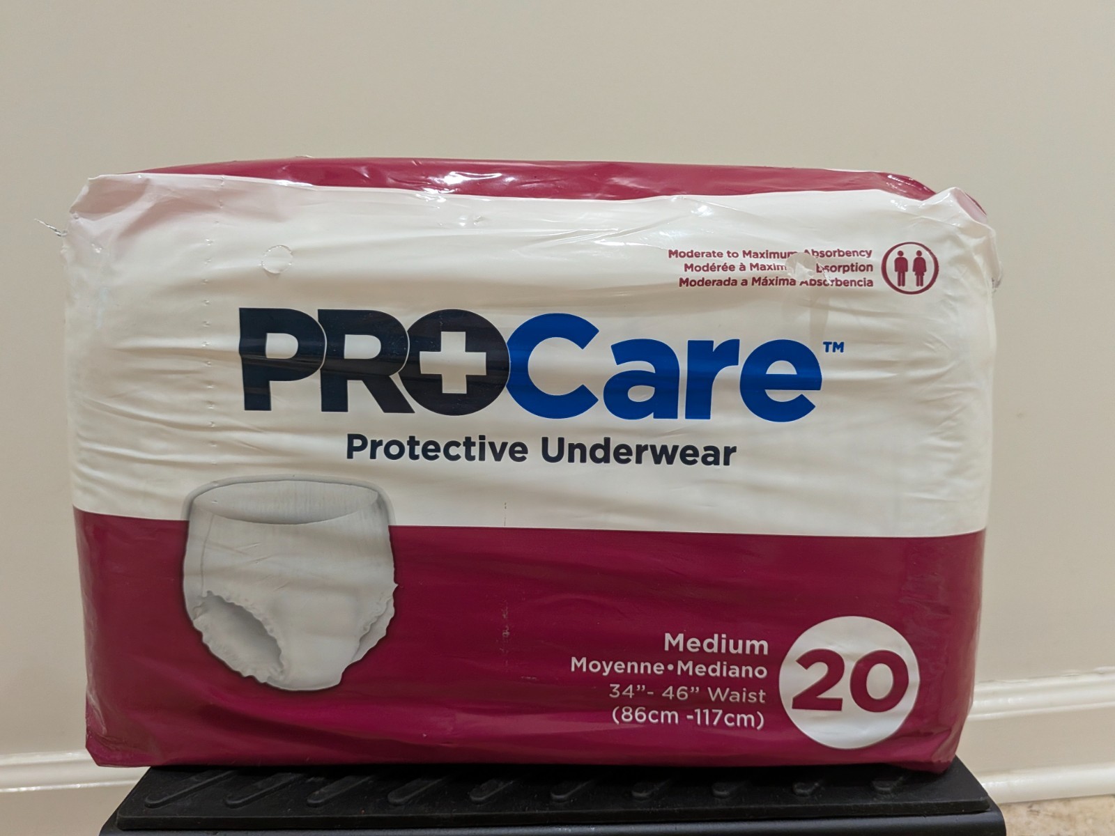 PROCare Adult Incontinence Underwear Medium 20 Ct Pull On Diapers CRU-512