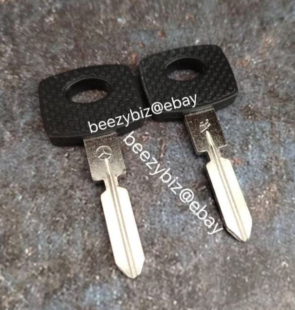 Blank Key Uncut Vtg Huf Mercedes Benz W107 W124 W126 W129 W140 C SE SEC SL CLASS