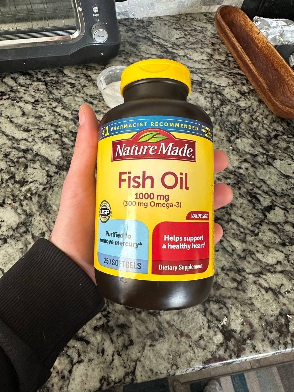 Nature Made Fish Oil Omega 3 Supplements, 1000 mg Softgels, 90 Softgels