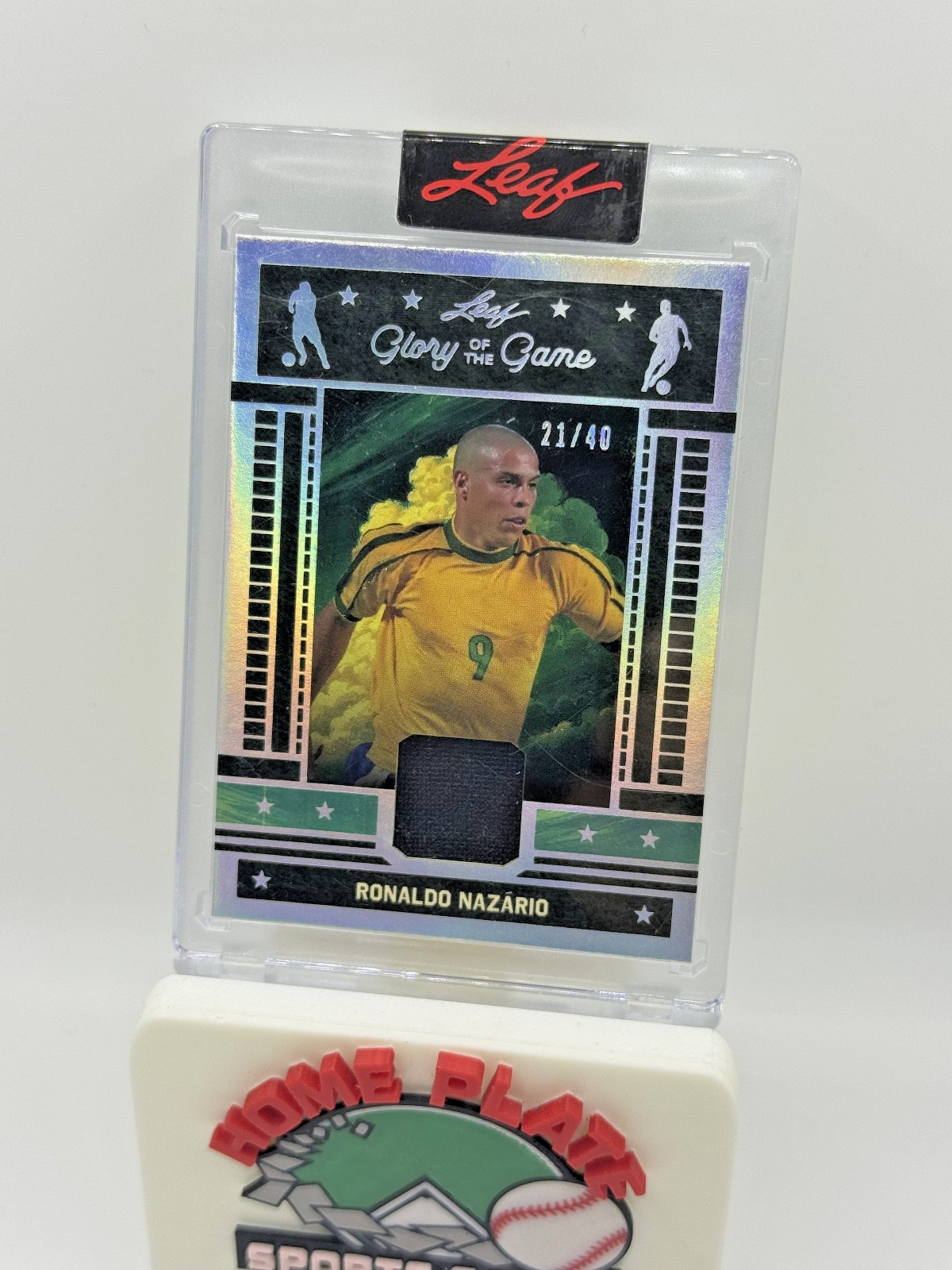 2026 Leaf Glory of the Game Ronaldo Nazario Brazil Game Used Jersey /40