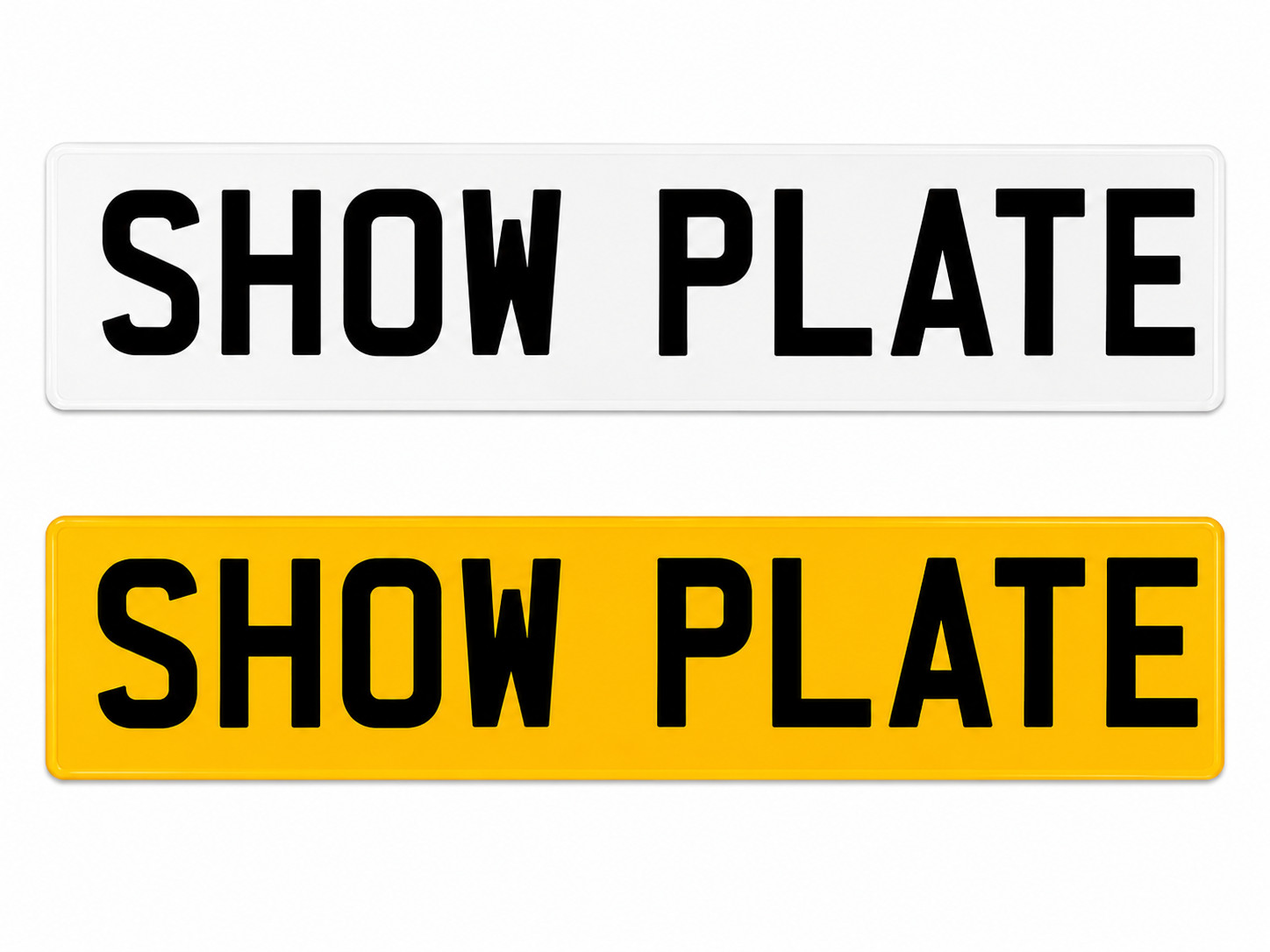 Show Number Plates 2D Front & Rear | Same Day Dispatch I Not Road Legal UK