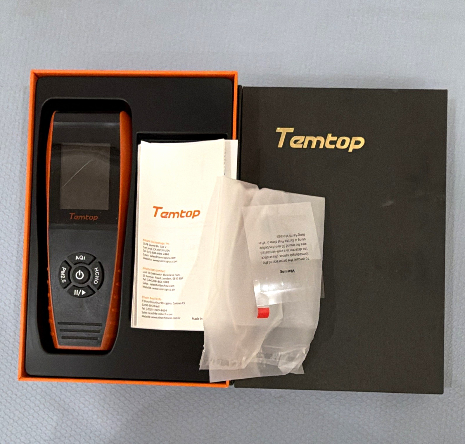 Temtop Air Quality Monitor PM2.5 PM10 Particle Counter, Formaldehyde Temperature Temtop Air Quality Monitor PM2.5 PM10 Particle Counter, Formaldehyde Temperature
