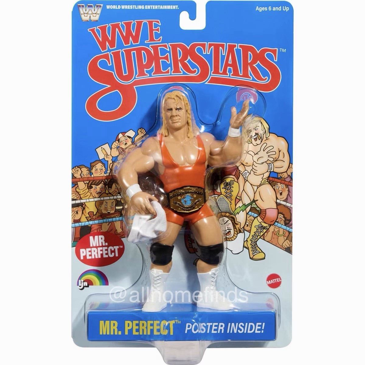 LJN Mattel WWE Superstars Mr. Perfect Action Figure w/ Towel & Poster Included