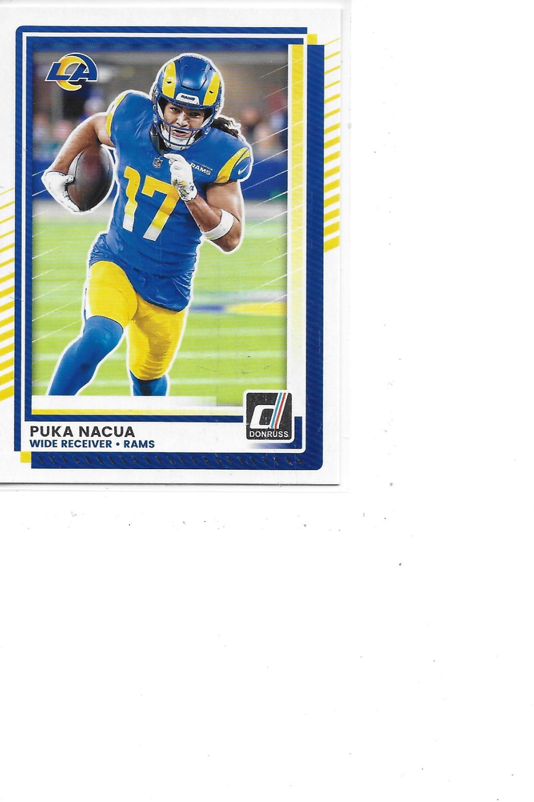 2025 Donruss Puka Nacua Los Angeles Rams Football Card #289 2025 Donruss Puka Nacua Los Angeles Rams Football Card #289