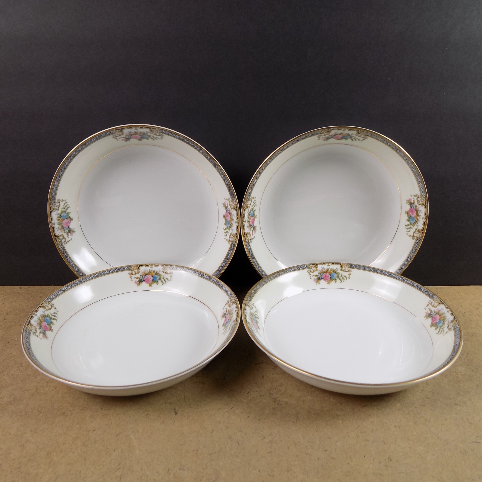 4 Noritake Grasmere Soup Bowls 7-3/8\ 4 Noritake Grasmere Soup Bowls 7-3/8\