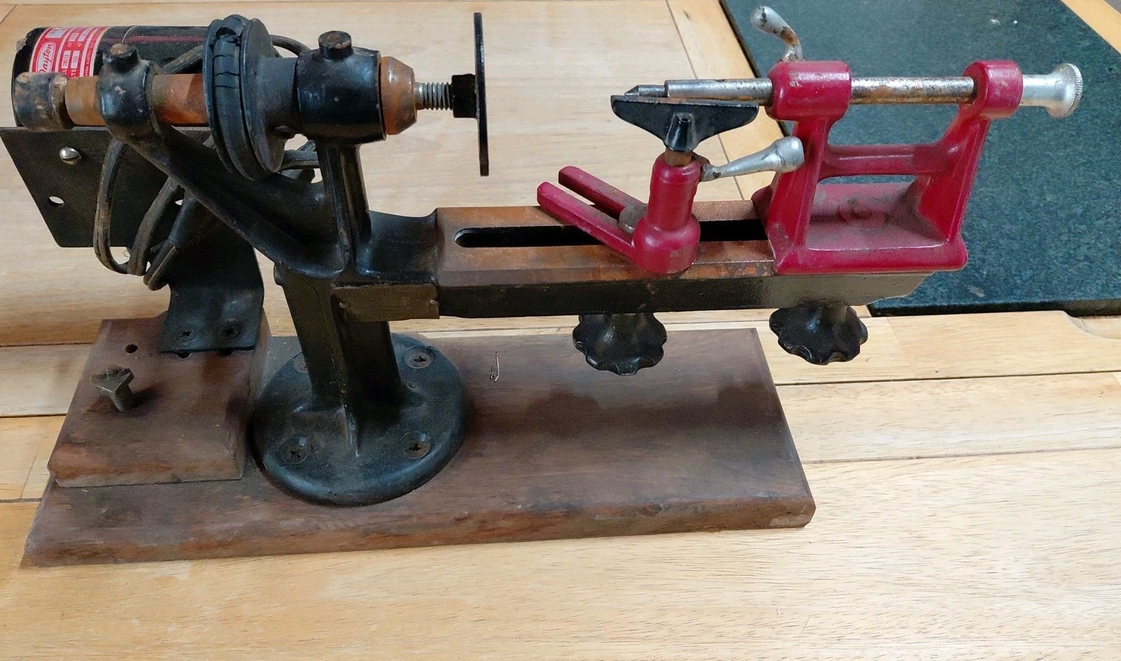 Antique Goodell-Pratt Jeweler\'s Lathe Parts Or Décor Only 