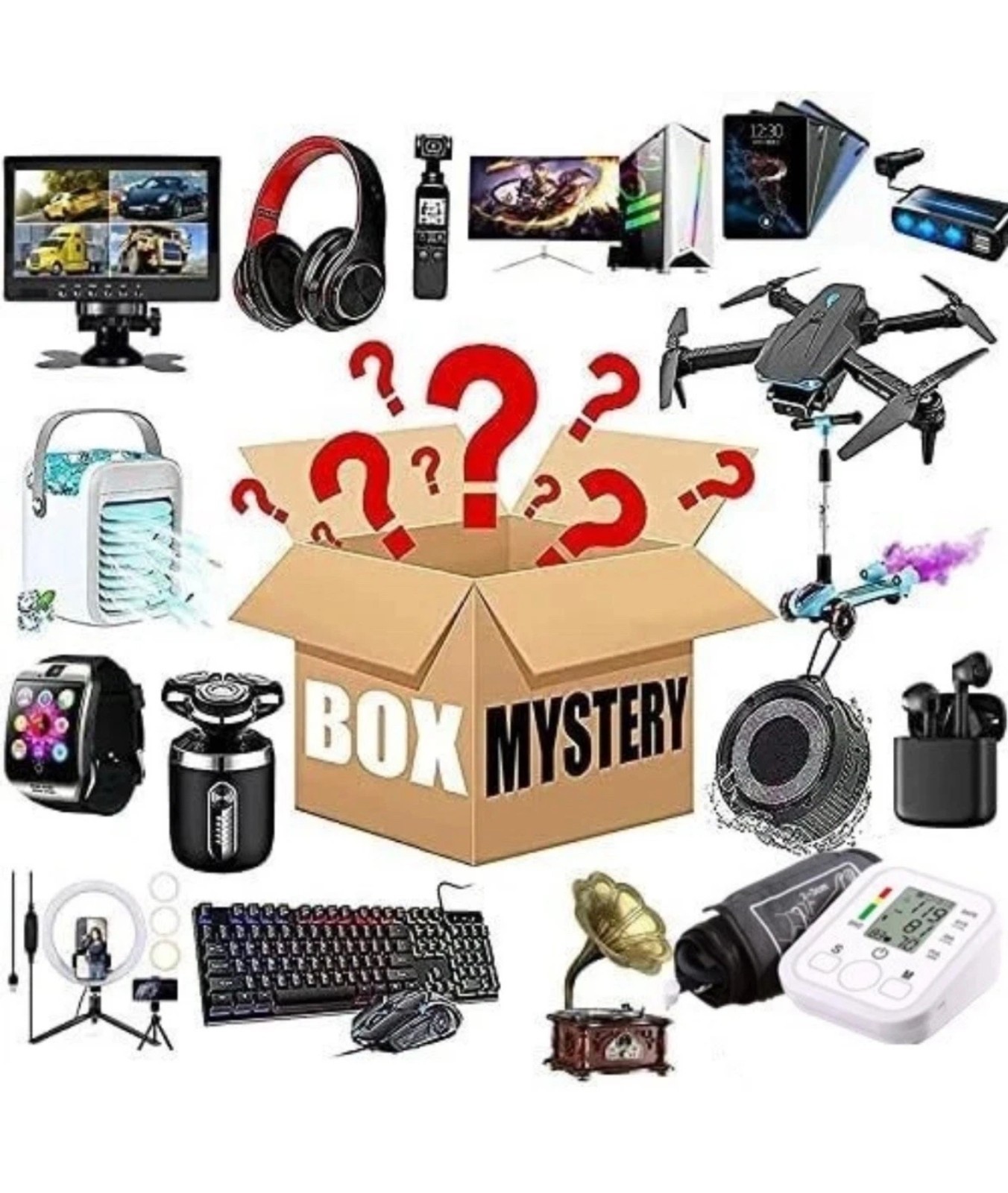 NEW SEALED AMAZON Mystery Small/medium Box Liquidation Merchandise Resale NEW SEALED AMAZON Mystery Small/medium Box Liquidation Merchandise Resale