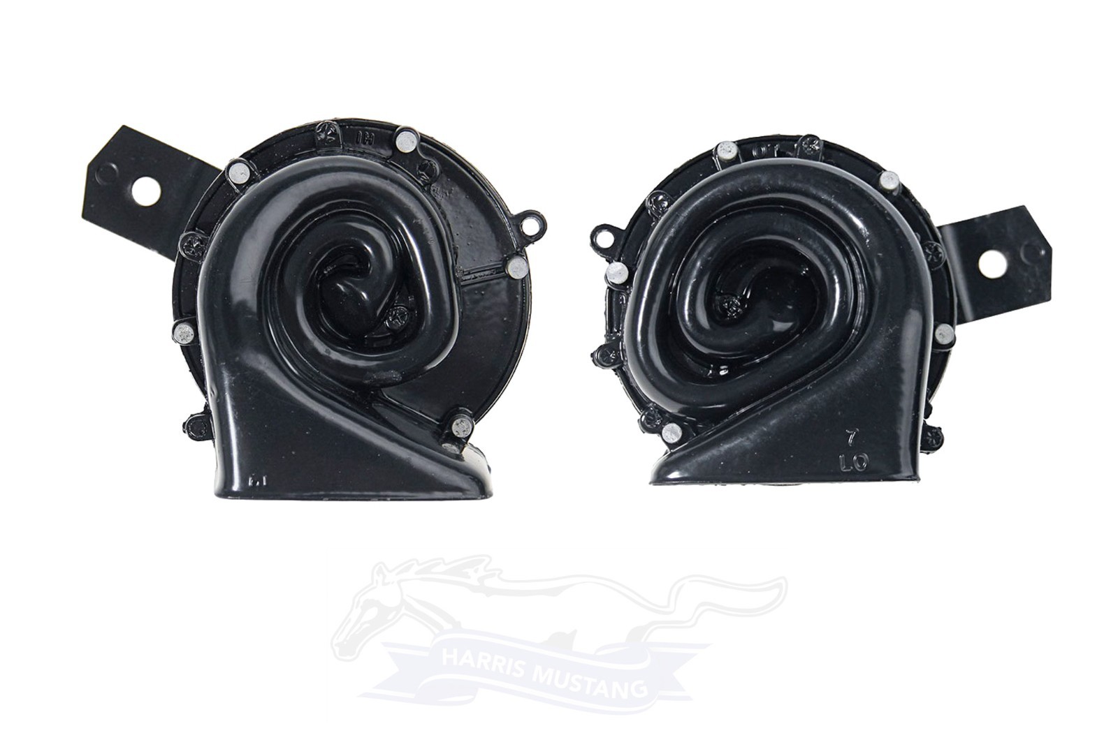 65 66 Mustang Horn Assembly Pair - LH & RH - High & Low- C5ZZ-13832 C5ZZ-13833 65 66 Mustang Horn Assembly Pair - LH & RH - High & Low- C5ZZ-13832 C5ZZ-13833