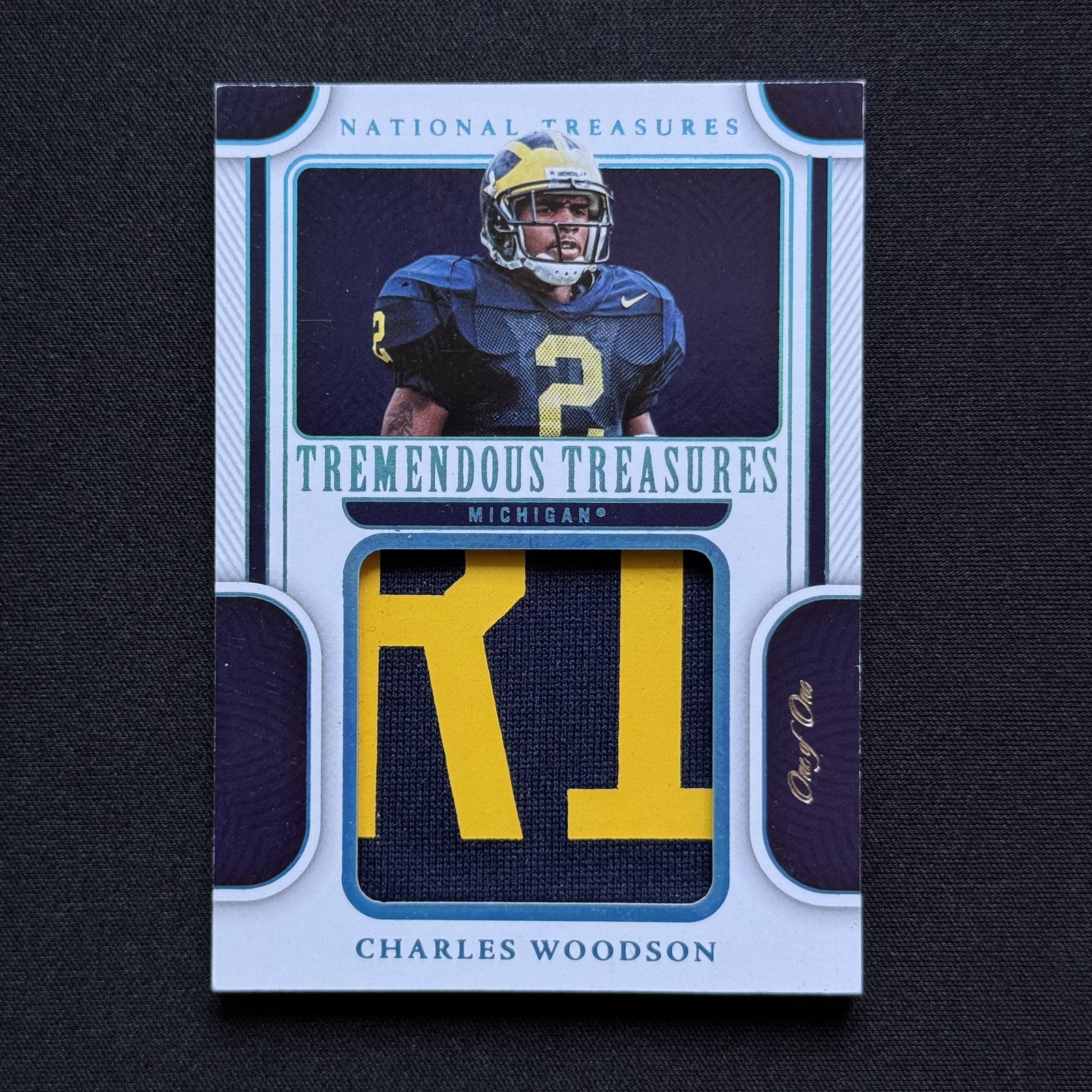 2023 National Treasures Charles Woodson Tremendous Patch #TRT-CHW 1/1 - Michigan