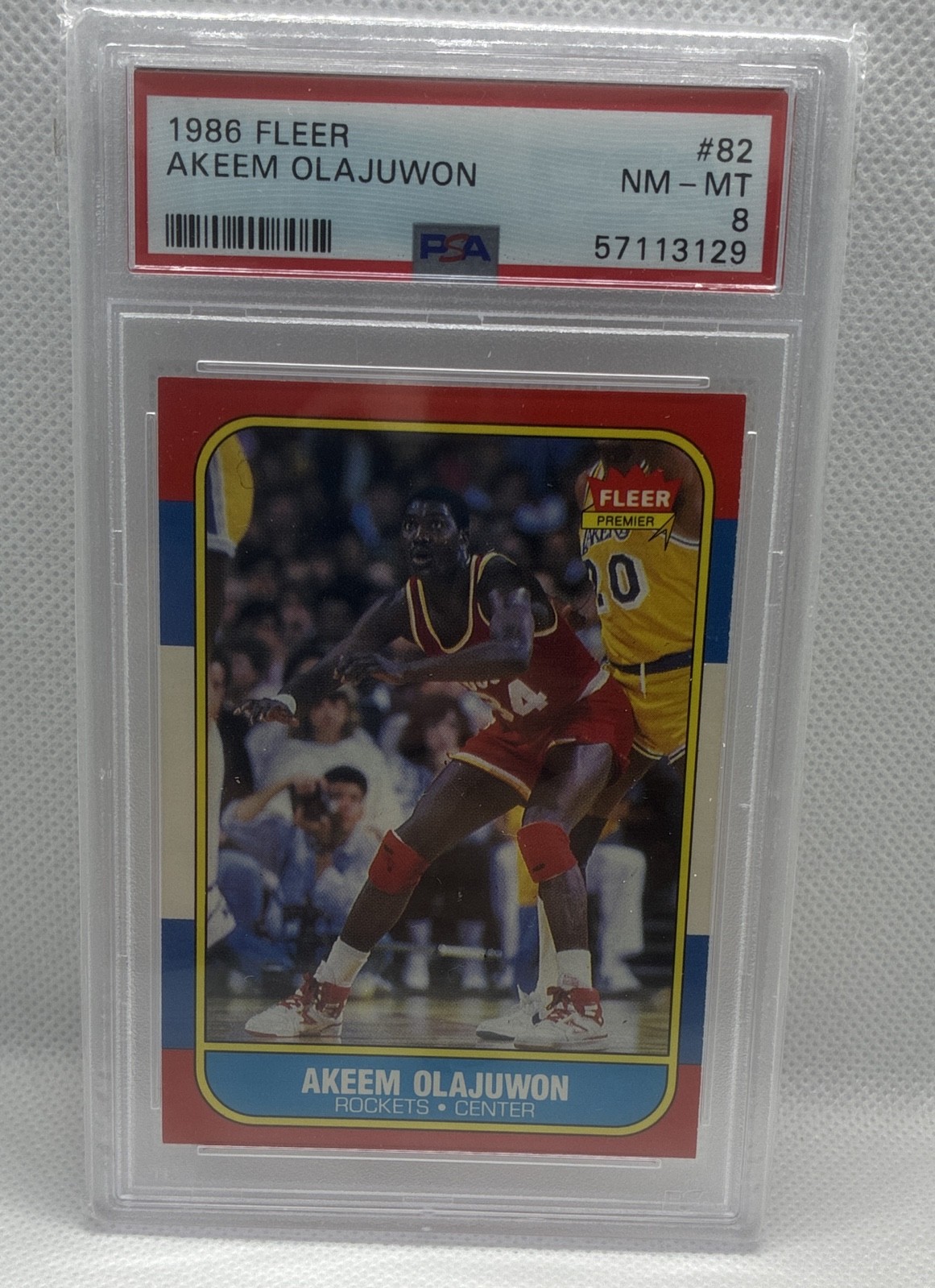 1986-87 Fleer - Hakeem Olajuwon #82 (RC)