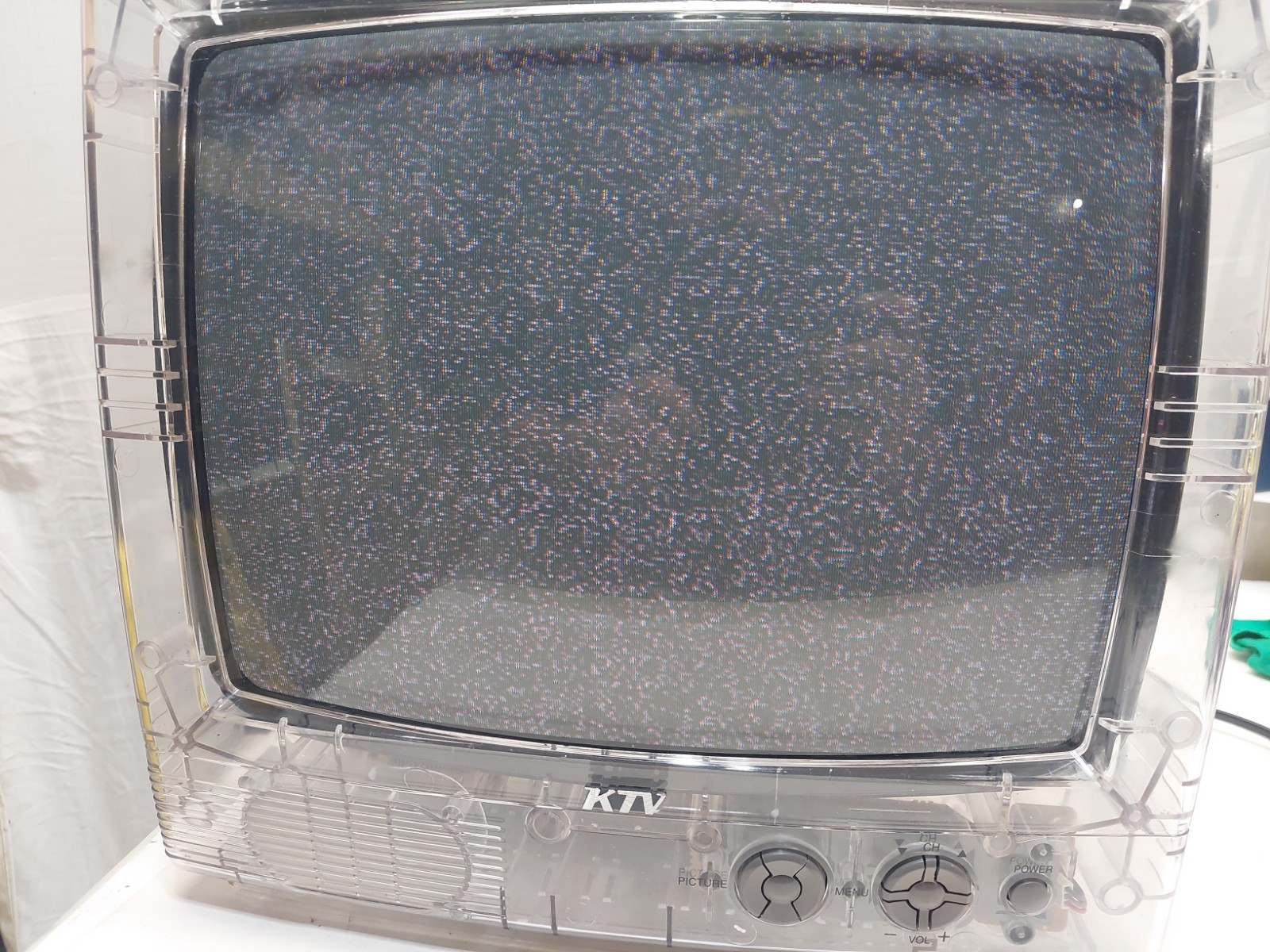 Rare Vintage KTV Clear Prison Tv 13” Model 13CLR-V No Remote TESTED WORKING Rare Vintage KTV Clear Prison Tv 13” Model 13CLR-V No Remote TESTED WORKING