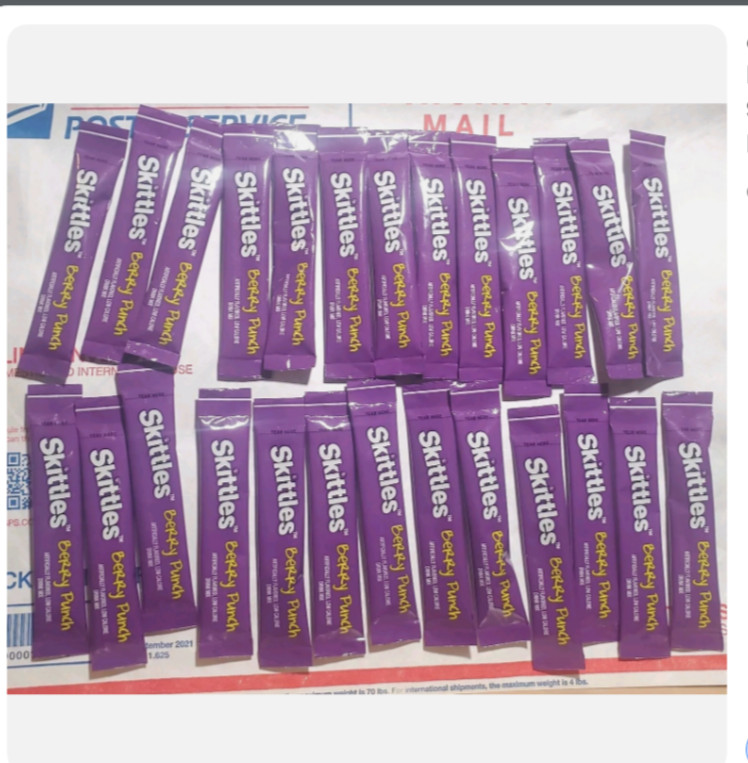 50 - Skittles Drink Mix To Go BERRY PUNCH Singles Sachets WILDBERRY 