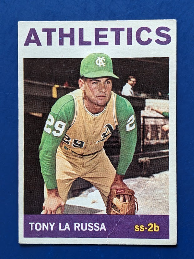 1964 Topps - Tony LaRussa HOF #244 - Kansas City Athletics CENTERED ROOKIE