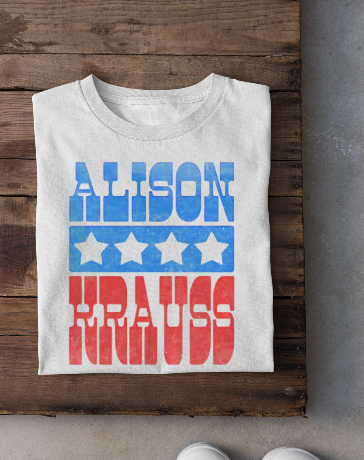 Hot Alison Krauss Retro Style County Music White Unisex All size Shirt