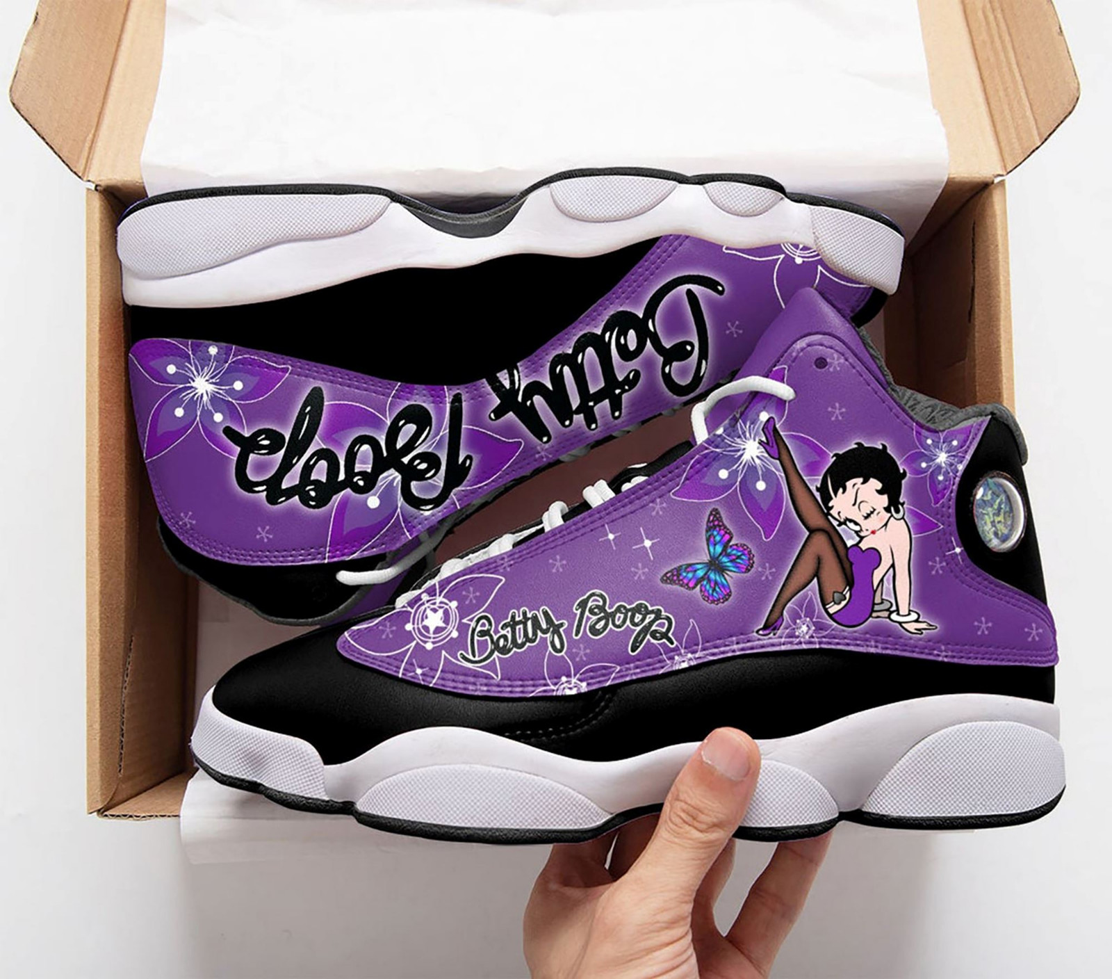 Beautiful Betty Boop Shoes,  Perfect Gift Cartoon Character Print J13 shoes